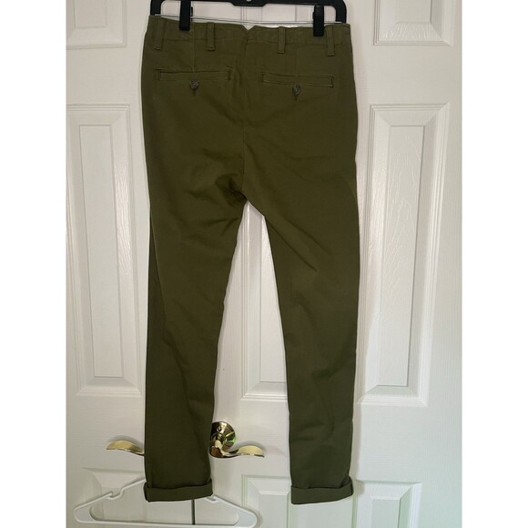 Jack Wills Olive Green Skinny Khakis Some Size 6 - Picture 6 of 6